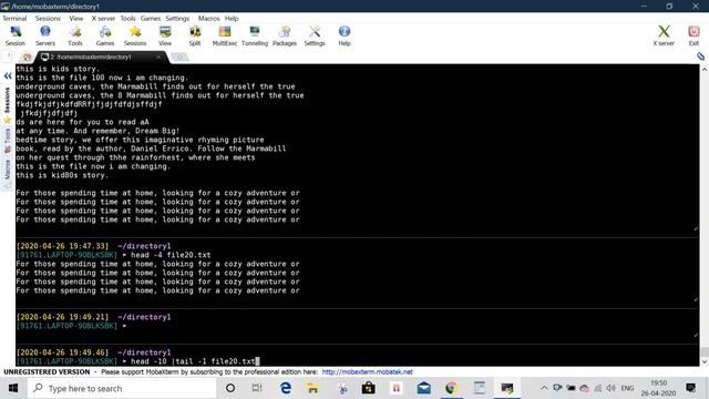 7 more, less, head & tail commands usage in Unix In Telugu ||Jyothi IT Solution| смотреть онлайн