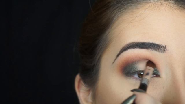 Blue-Green Smokey Eye & Brown Lips Makeup Tutorial | Anastasia Beverly Hills Fall Eye Shadow Single смотреть онлайн