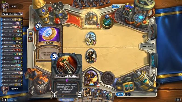 Hearthstone - December 2014 Ladder Climb #5 [muster for battle paladin! new and improved] смотреть онлайн