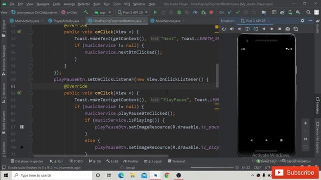 Create Your Own Music Player App - Mini Player View Android Studio Tutorial Part 24 смотреть онлайн