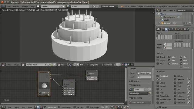 Make Depth Map in Blender with Nodes or Mist смотреть онлайн