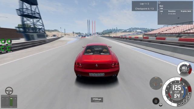 West Coast Trial: Ferrari 612 Scaglietti (Beamng Drive) смотреть онлайн