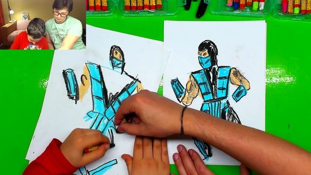 Саб-Зиро мы рисуем с Давидом Mortal Kombat смотреть онлайн