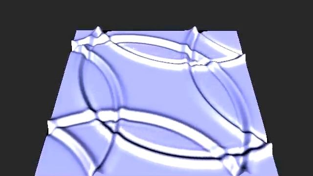 3D visualization of a 2D wave equation. Part.1 смотреть онлайн