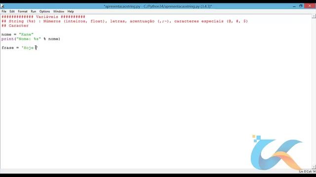Variáveis String e função len em Python смотреть онлайн