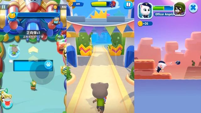 Talking Tom Blast Park vs Talking Tom Little Warrior vs Tom Splash Force.Стреляющие Приключения Том смотреть онлайн
