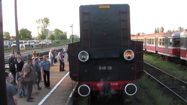 Ol 49-59 podjeżdża po wagony (Leszno) смотреть онлайн