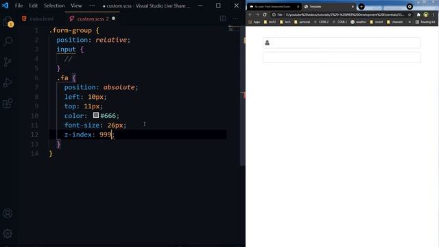 How to Add Icon Inside Input Field | How to Use Icons in Form Fields Properly | HTML CSS Tutorial смотреть онлайн
