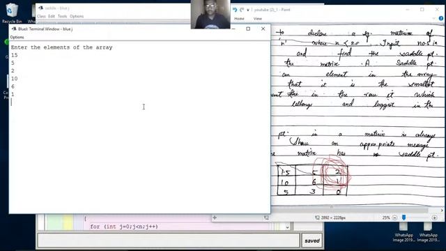 Saddle point program in java смотреть онлайн
