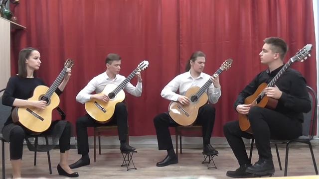 Dyens. Tunis, Tunisie.Квартет гитаристов Нижнетагильского Колледжа искусств.