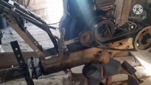 мотоблок урал заводим после долгово простоя в мороз -14