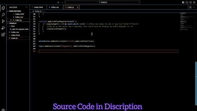 ToDo List Web App with JavaScript | School/College Project Idea | HTML, CSS & Source Code Included смотреть онлайн