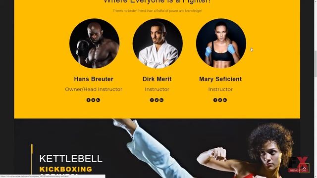 Sensei - Martial Arts WordPress Theme TMT | Free Template Upton Tirt смотреть онлайн