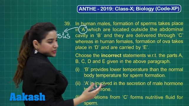 ANTHE 2019 10th CLASS BIO CODE XP Q 37 to 39 смотреть онлайн