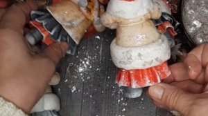 КАК ПОКРЫТЬ ИГРУШКУ СЛЮДОЙ / СЛЮДА / ВАТНЫЕ ИГРУШКИ / ПОДАРОК НА НОВЫЙ ГОД