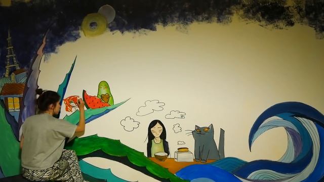 РИСУЮ 20 ЧАСОВ НА СТЕНЕ ЗА 5 МИНУТ ПОДПИСЧИКИ УПРАВЛЯЮТ МОИМ ДОМОМ ЧТО-ТО ПОШЛО НЕ ТАК АлоЯ Вера смотреть онлайн