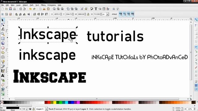 Text Extensions - Inkscape Tutorial смотреть онлайн