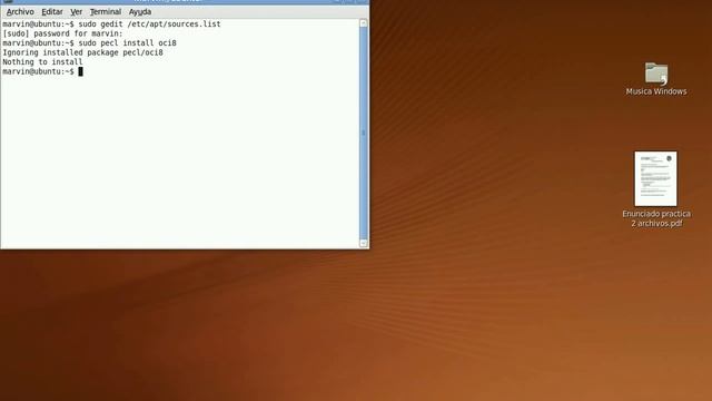 Configuracion Oracle Express y PHP5 con ejemplo en Ubuntu parte 1 смотреть онлайн