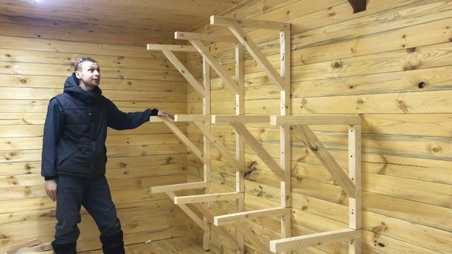 ДЕЛАЮ место ХРАНЕНИЯ ПИЛОМАТЕРИАЛОВ и деревянное крепление для ВЕЛОСИПЕДОВ смотреть онлайн