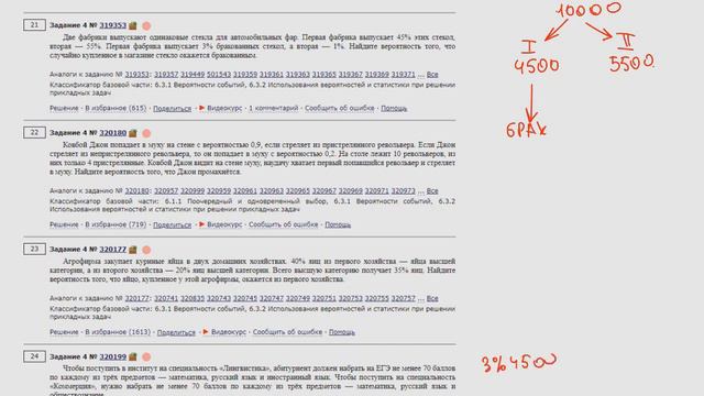 ЕГЭ Математика профиль Задание 4 #319353 смотреть онлайн