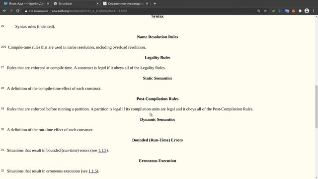 Как пользоваться Ada Reference Manual? смотреть онлайн