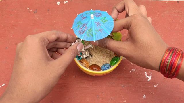 Miniature garden in cup | How to make miniature gaden at home | DIY miniature garden смотреть онлайн