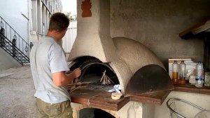 Обжиг глины в печи