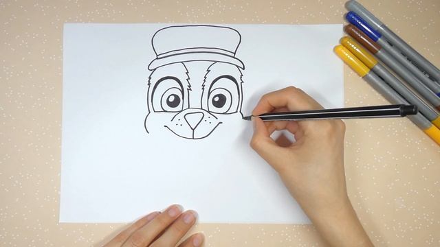 Chase aus Paw Patrol einfach malen für Kinder | ab 10 Jahren | Malen mit Evi | deutsch смотреть онлайн