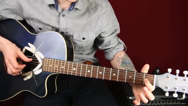 Как играть на акустической гитаре блюз Baby Please Don't Go - Уроки игры на гитаре Первый Лад смотреть онлайн