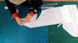 Элегантное платье с разрезом из натурального шелка. Моделирование и раскрой вечернего платья.mp4