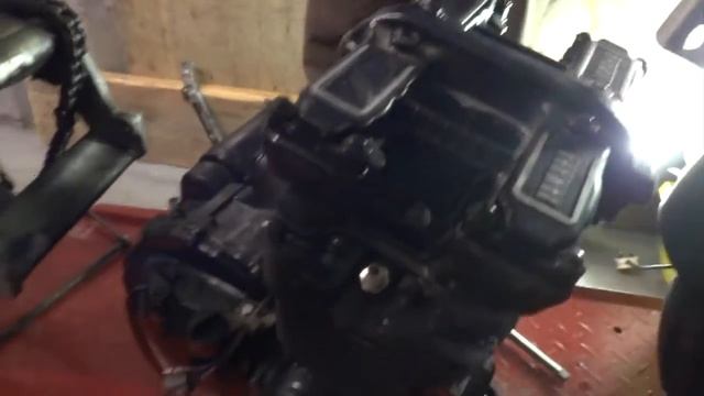 Nancy - Gets The Big Strip Down Mike Spike Edwards FZ600 Race Restoration Project Classic Bike Race