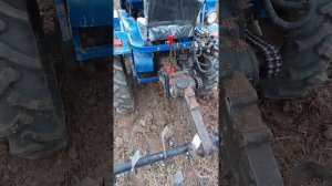 Работа с фрезой. Мини трактор Руси яТ-15.