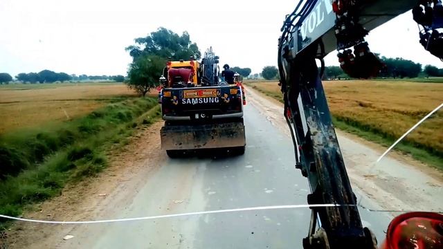 Samsung 130 Volvo Ew 130 Excavator Croling Ki Chalinge Sindhi Oper