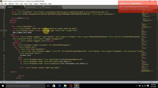 Desain Pemrograman WEB "SunFlower Face Mask" Dengan Menggunakan BOOTSTRAP смотреть онлайн