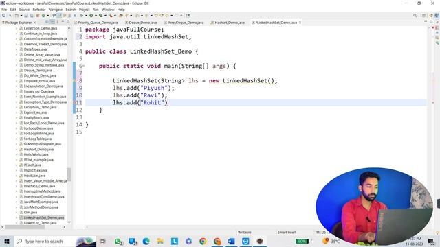 LinkedHashset Class in Java | Collections Framework | Tutorial 89 смотреть онлайн