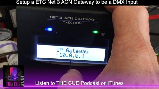 How to setup a ETC Net 3 ACN Gateway to be a DMX input смотреть онлайн