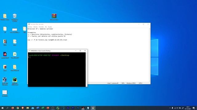 Copiar archivos remotos utilizando SCP SSH смотреть онлайн