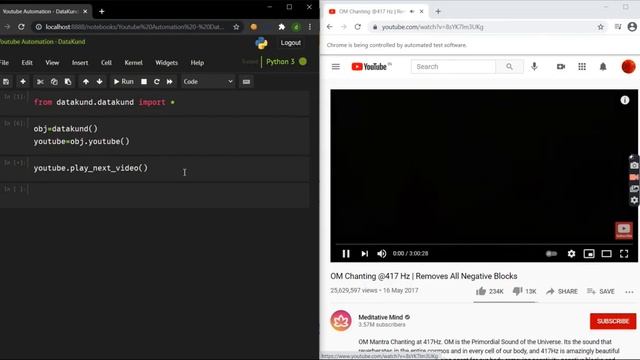 Youtube Auto Play Next Video | Youtube Automation- Python,DataKund смотреть онлайн