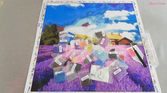 Saramond Diamond Painting Kit. ГОТОВАЯ РАБОТА. ЛАВАНДОВОЕ ПОЛЕ. Алмазная мозаика/алмазная вышивка смотреть онлайн