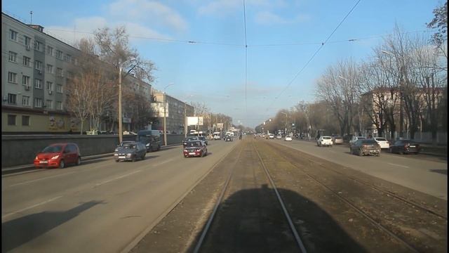 Поездка на трамвае №12 - Днепр, 15.01.2020 смотреть онлайн