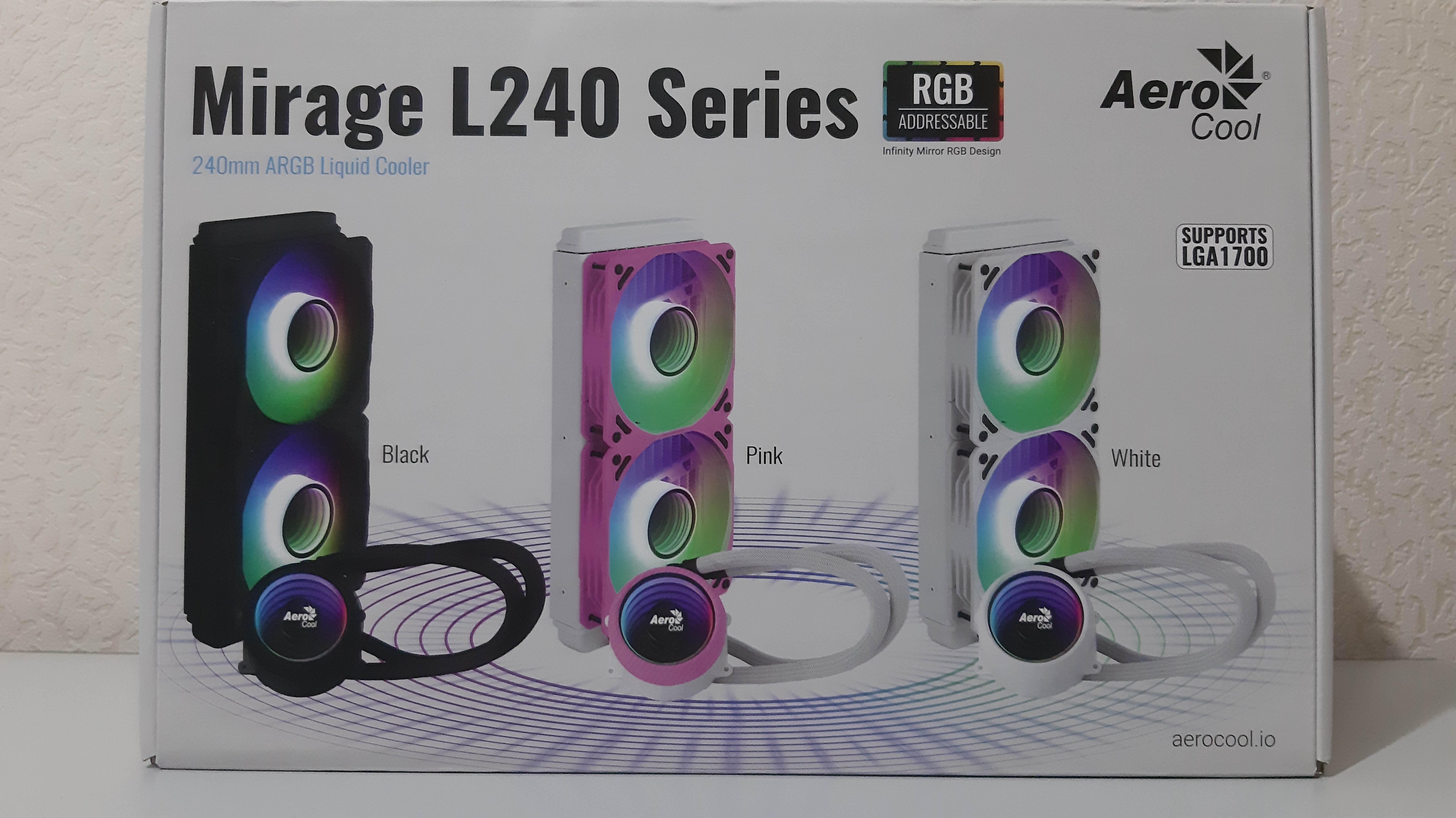 СВО Aerocool Mirage L240 PK. Водяное охлаждение процессора смотреть онлайн