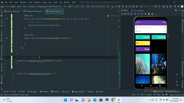 Search Category Wallpaper || Wallpaper App In Android Studio Part 3. смотреть онлайн