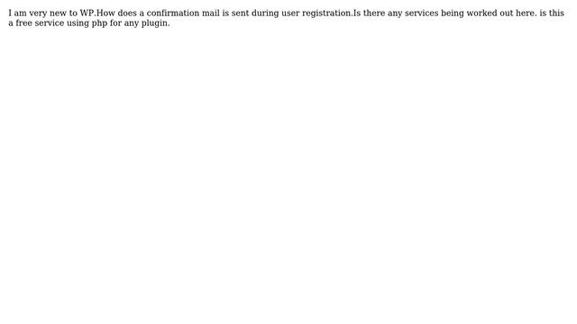 Wordpress: Send email for confirmation during user registration смотреть онлайн