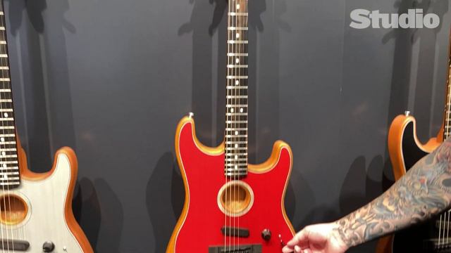 Fender American Acoustasonic Stratocaster #NAMMShow смотреть онлайн