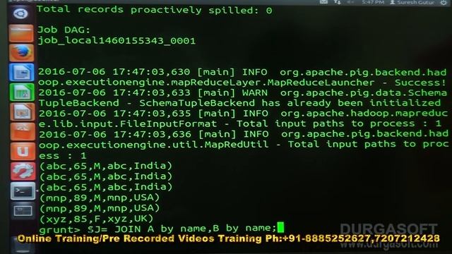 BIG Data || Hadoop || Pig Part - 3 by Suresh смотреть онлайн