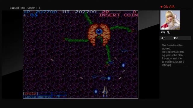 Arcade Archives LIFE FORCE (PS4) One Credit Game Sample смотреть онлайн