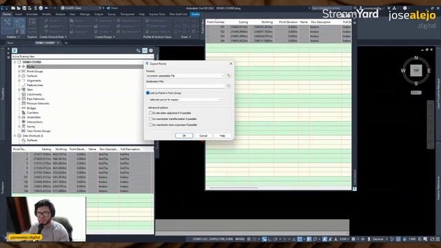 Civil3D - Exportar Coordenadas UTM a Geográficas (Este,Norte a Latitud, Longitud) смотреть онлайн