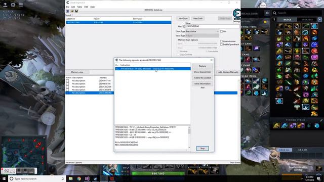 Dota2: Extracting team information with Cheat Engine смотреть онлайн