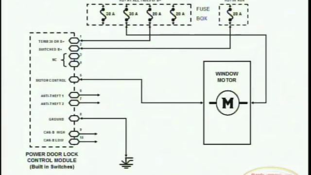 Power Door Locks & Wiring Diagram смотреть онлайн