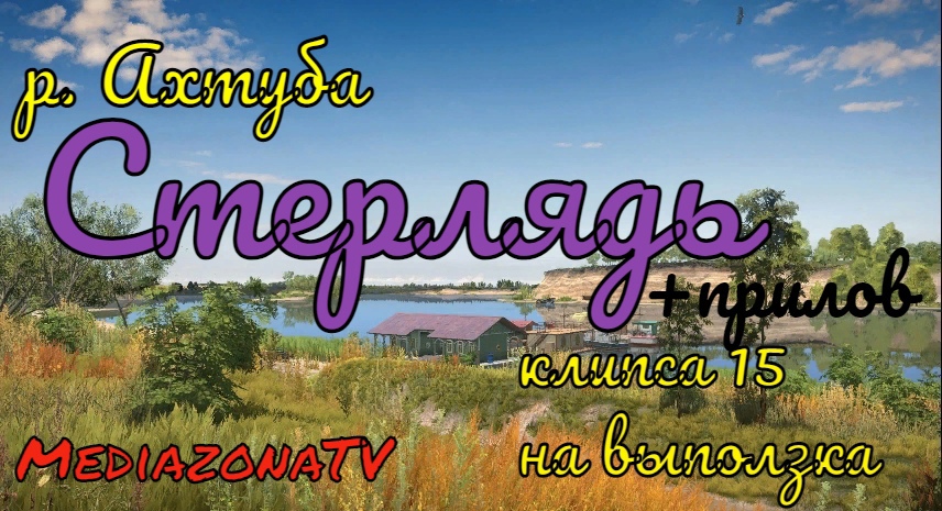 #РусскаяРыбалка4  р.Ахтуба Стерлядь + прилов 22.05